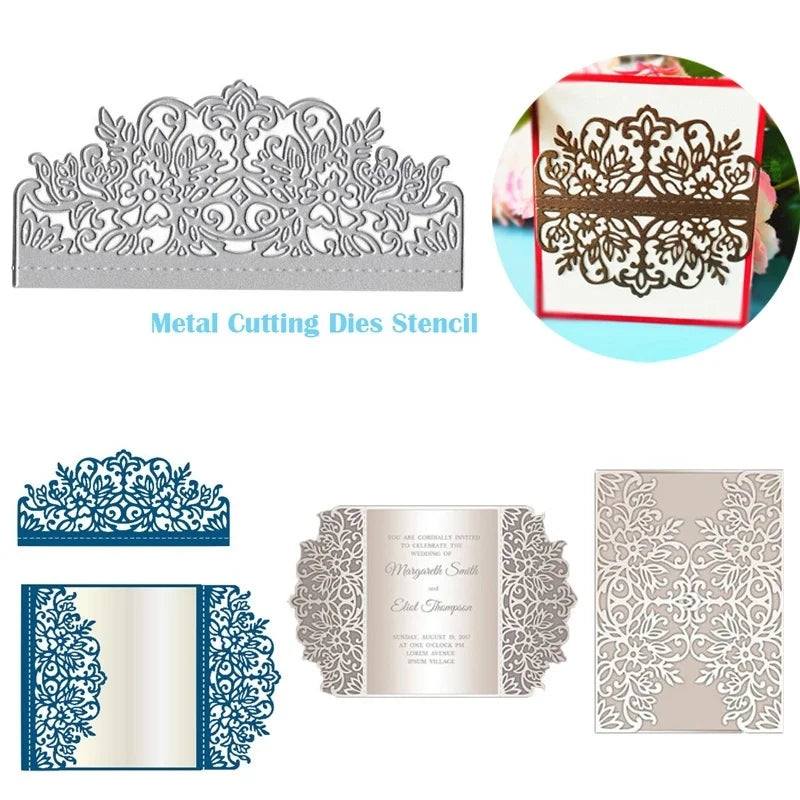 Wedding Invitation Cutting Die Scrapbooking Craft Metal Die Cut for DIY Paper Cards Making Love Home Decorative 2021 Diy Arts