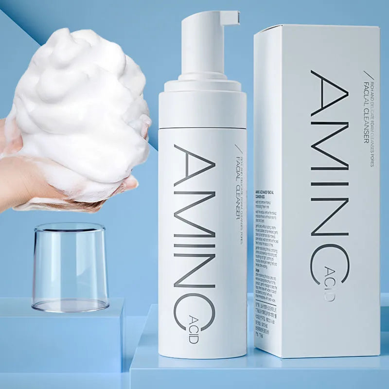 Amino Acid Cleansing Mousse Moisturizing Oil Control Deep Cleaning Facial Cleanser Foam Brighten Skin Colour Skin Care Products