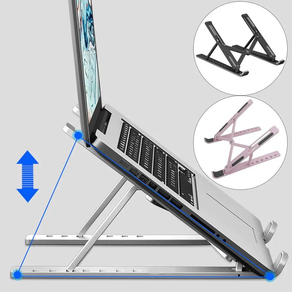 Adjustable Laptop Stand For Macbook Computer PC iPad Tablet Table Support Notebook Stand Cooling Pad accessories