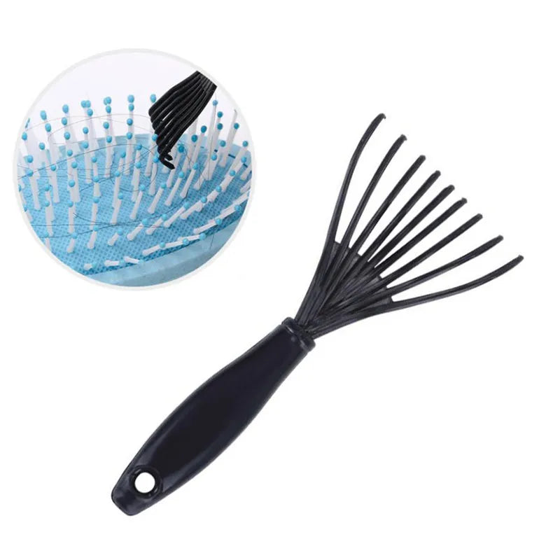 1pcs New Hair Comb & Brush Cleaning Remover Embedded Handle Tool Useful Cleaner Hair Comb Brush Accessories