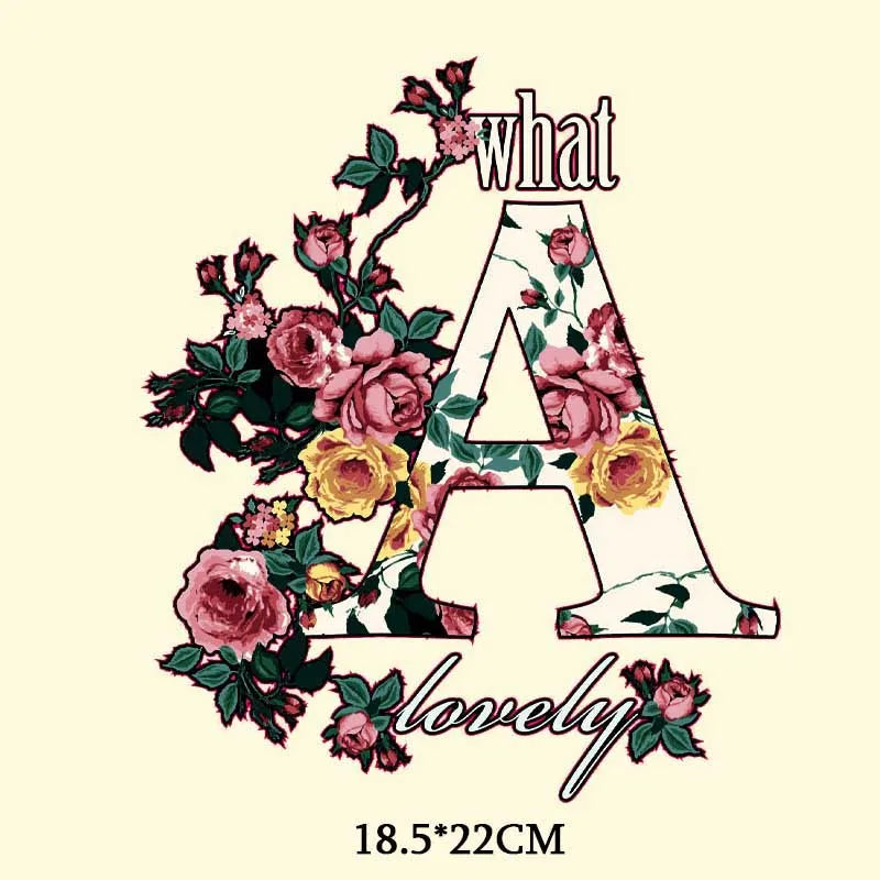 Fashion Letter LAZY Iron on Patches Heat Transfer Stickers Boy DIY T-shirt Badges Clothing Applications Decor Press Printing F