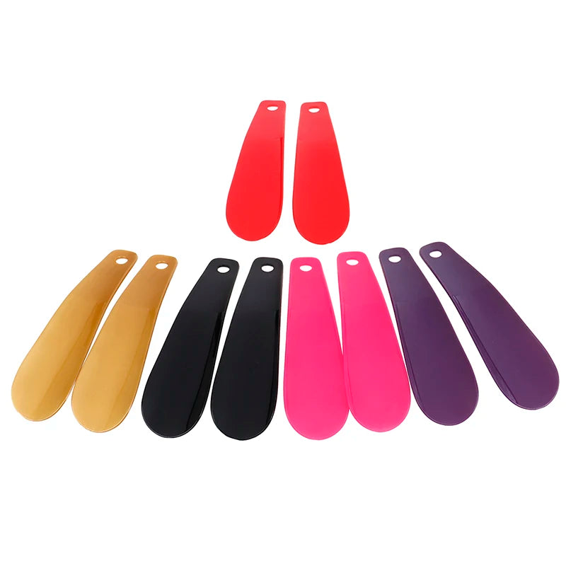 2Pcs Spoon Shape Shoe Horns Shoe Lifter Professional Shoehorn Flexible Shoe Lifter 16cm Plastic Shoe Horn