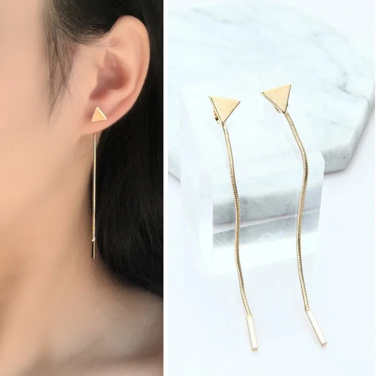 Fashion Explosion Girl Heart Cold Wind Cool Handsome Super Fairy Butterfly Chain Earrings Ear Bone Clip Integrated Ear Jewelry
