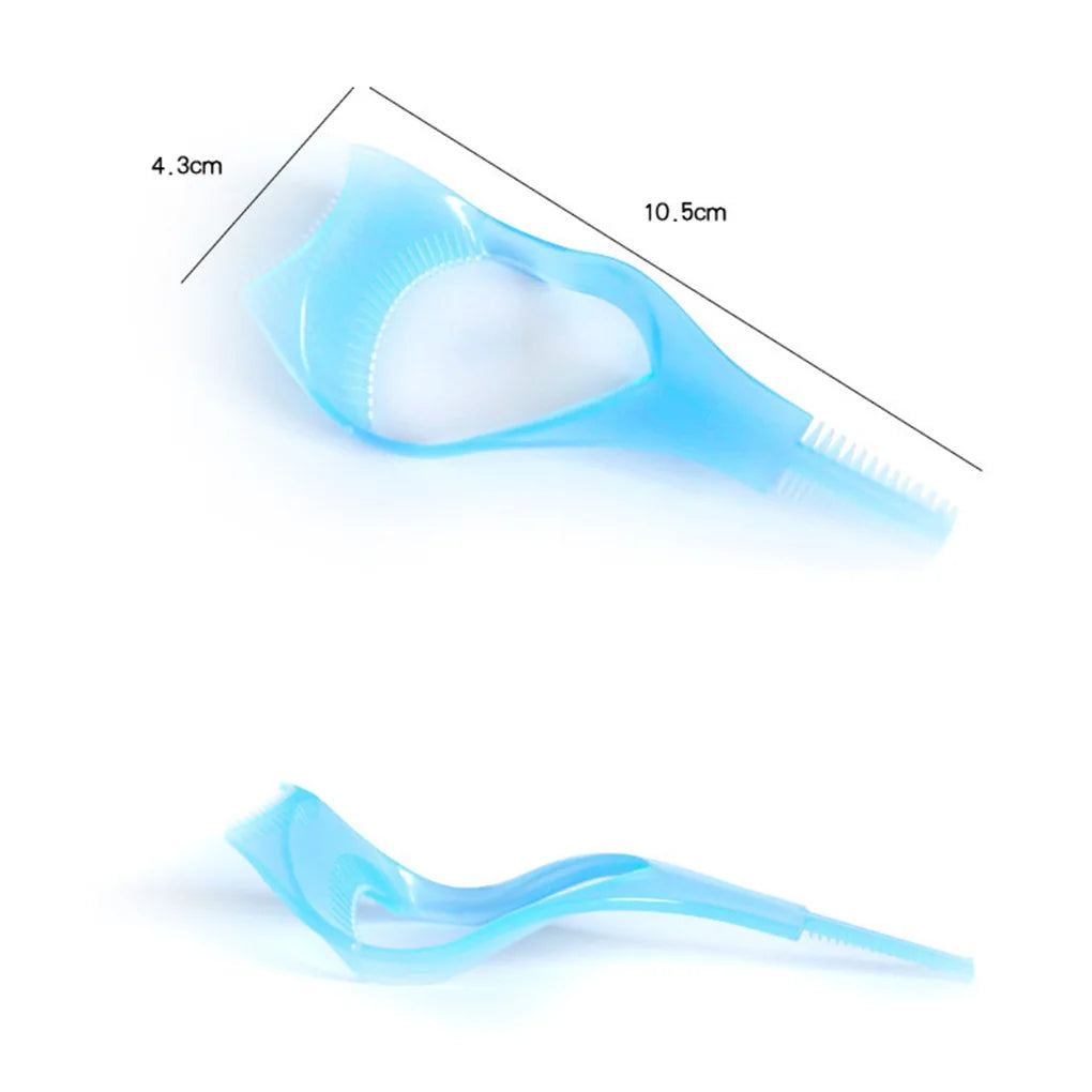 Eyelash Tools 3 in 1 Makeup Mascara Shield Guide Guard Curler Eyelash Curling Comb Lashes Cosmetics Curve Applicator Comb