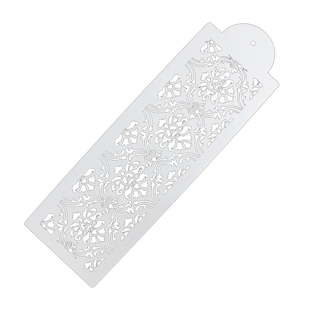 3Pcs/Set Hollow Lace Plastic Stencil Fondant Cake Decorating Tools Border Lace Icing Sugarcrafts Mold Mousse Brim Baking Moulds
