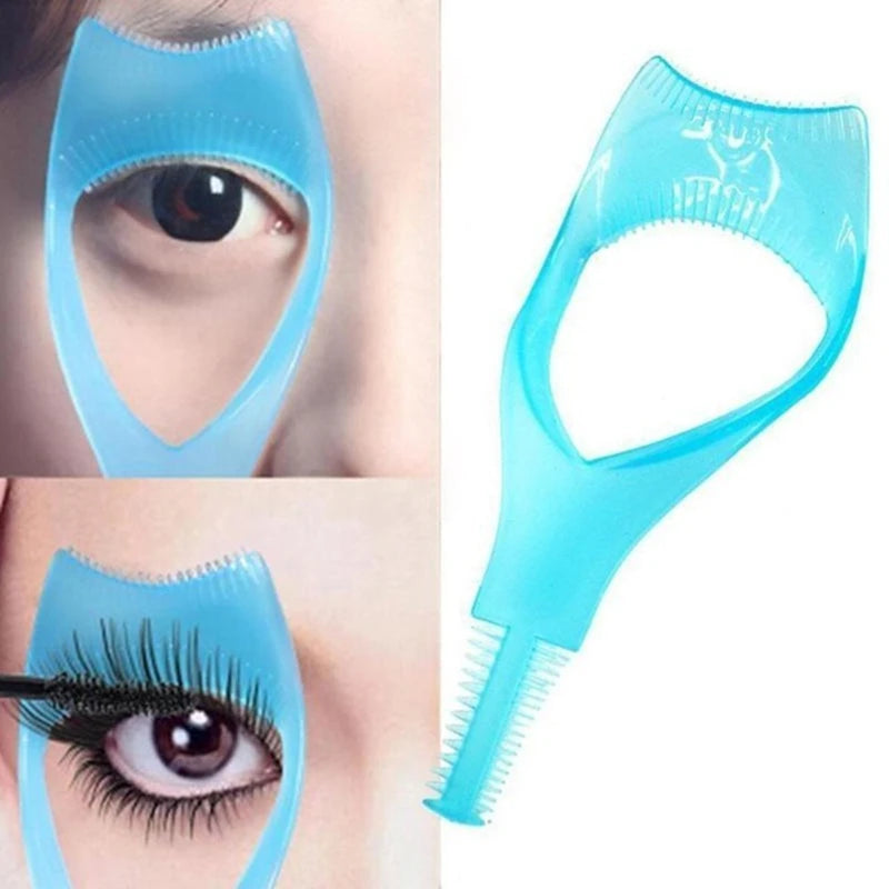 Eyelash Tools 3 in 1 Makeup Mascara Shield Guide Guard Curler Eyelash Curling Comb Lashes Cosmetics Curve Applicator Comb