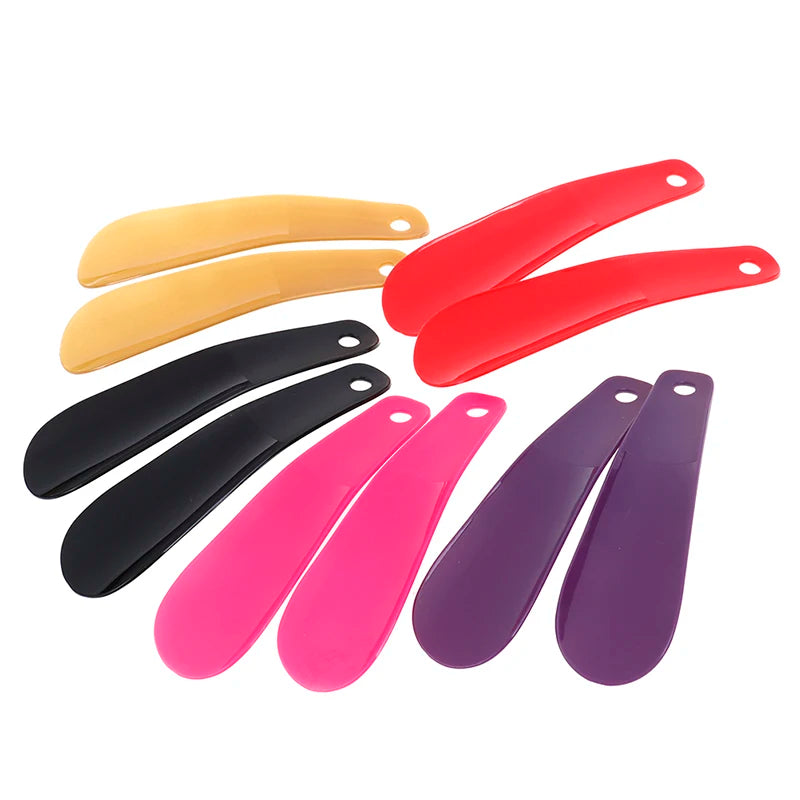 2Pcs Spoon Shape Shoe Horns Shoe Lifter Professional Shoehorn Flexible Shoe Lifter 16cm Plastic Shoe Horn