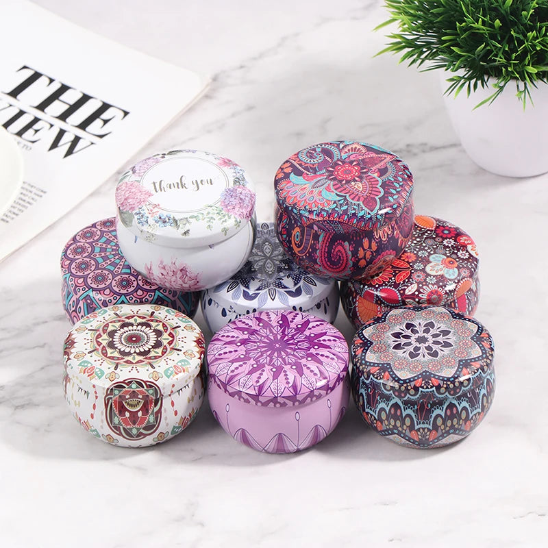 Drum-shaped Jewelry Candy Cookie Box Festive Party Supplies Rose Tea Pot Tin Box Small Fresh Home Garden Personality Jewelry Box