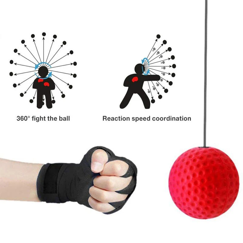 1Pc Boxing Head Ball MMA Sanda Fighting Training Home Gym Punching Bag Muay Thai Exercise PU Punch Ball Boxing Equipment