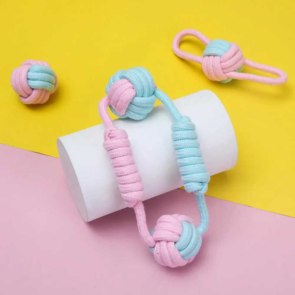 Chew Toys Exquisite Bite Resistant Eco-friendly Pet Braided Rope Ball Toy Pet Dogs Rope Ball Molar Toy Pet Supplies mascotas