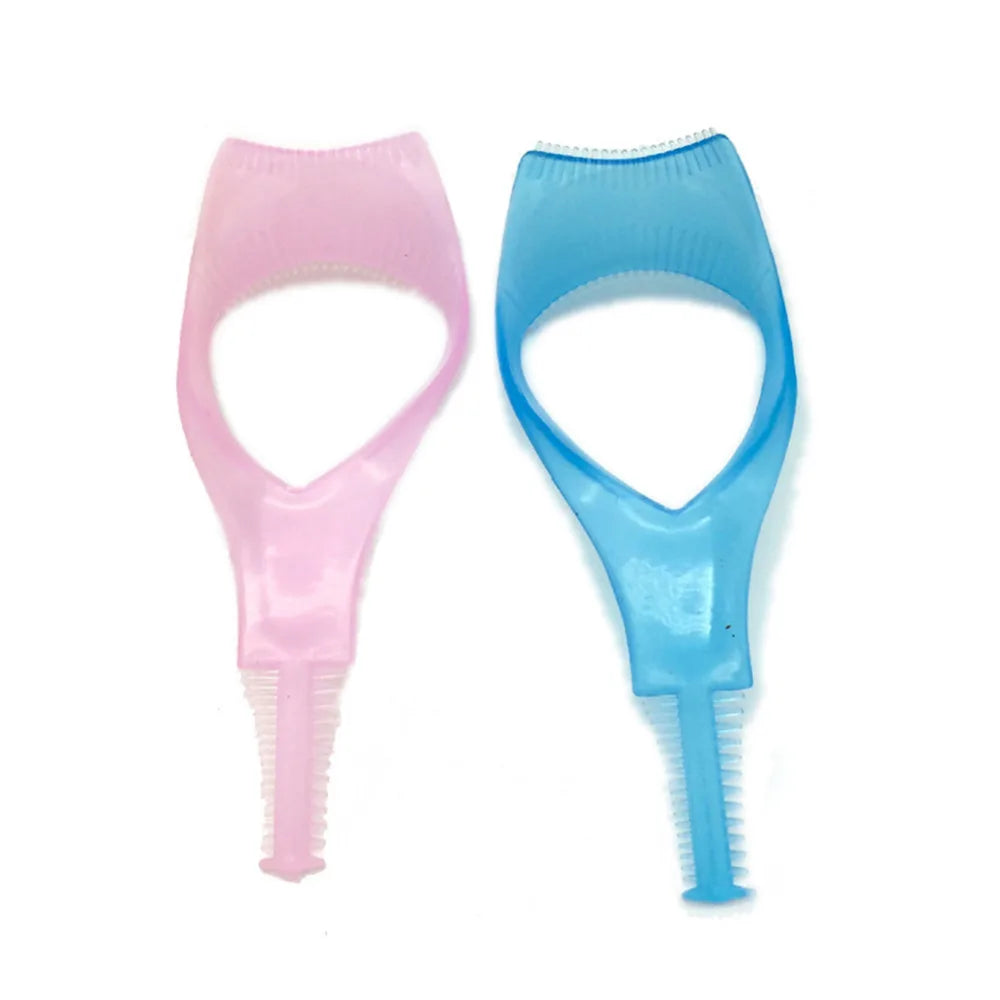 Eyelash Tools 3 in 1 Makeup Mascara Shield Guide Guard Curler Eyelash Curling Comb Lashes Cosmetics Curve Applicator Comb