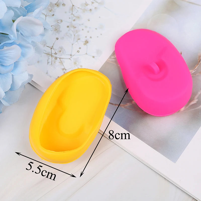1 Pair Practical Travel Silicone Ear Cover For Ear Care Hair Color Showers Water Shampoo Ear Protector Cover