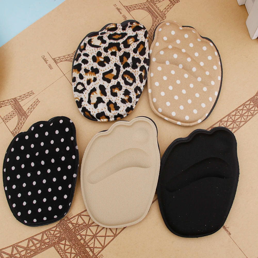 1 pair Sole High Heel Foot Cushions Forefoot Anti-Slip Insole Breathable Shoes Pad Soft Inserts Insoles