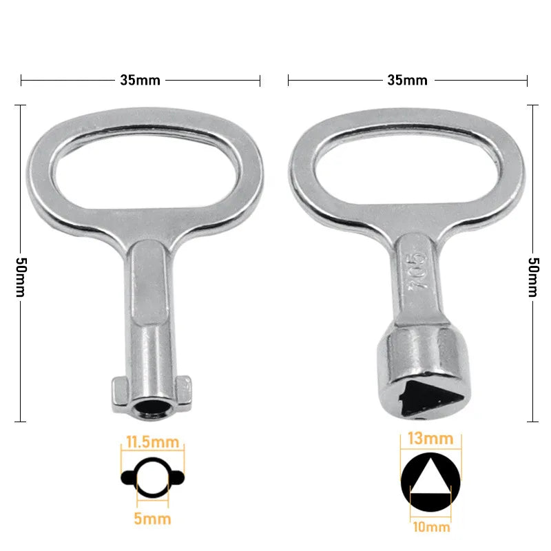 2020 NEW Universal Elevator Door Lock Valve key wrench Utility Key Plumber Triangle Key For Electric Cabinets Metro Trains