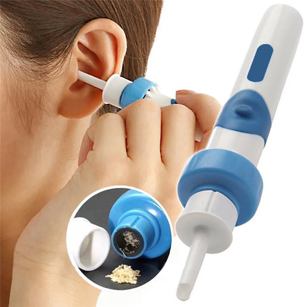 2021 Electric Cordless Safe Vibration Painless Vacuum Ear Wax Pick Cleaner Remover Spiral Ear-Cleaning Device Dig Wax Earpick