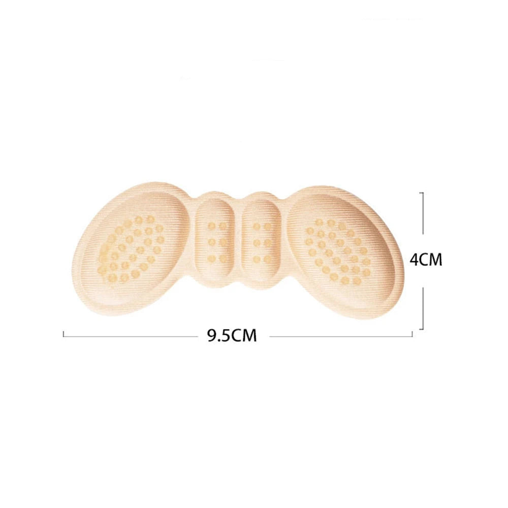 1pair High Heel Insoles Butterfly Heel Liner Grips Protector Sticker Heel Pad Foot Care Inserts Cushion Shoe Accessories 3mm/6mm