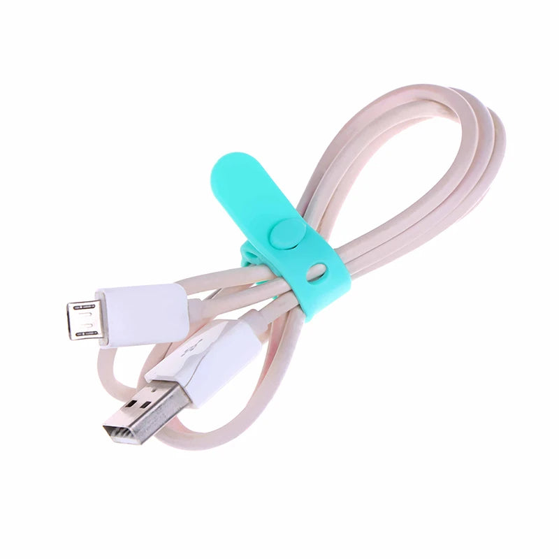 4Pcs Silica Gel Cable Winder Earphone Protector USB Phone Holder Accessory Packe Organizers Creative Travel Accessories