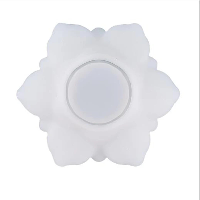 Lotus Storage Silicone Mold Big Flower Trinket Dish Blossom Ashtray Mold Floral Large Tray Making Flower Mold Epoxy Resin Crafts
