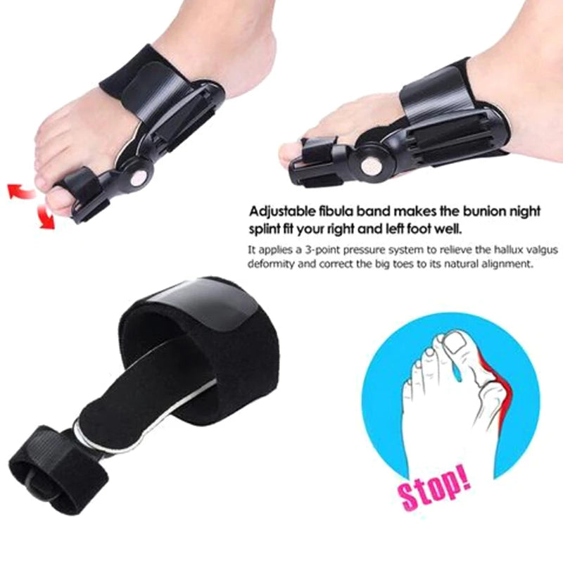 Bunion Splint Correction Adjustable Big Toe Corrector Braces Protector Hallux Valgus Straightener Foot Pain Relief Orthopedic