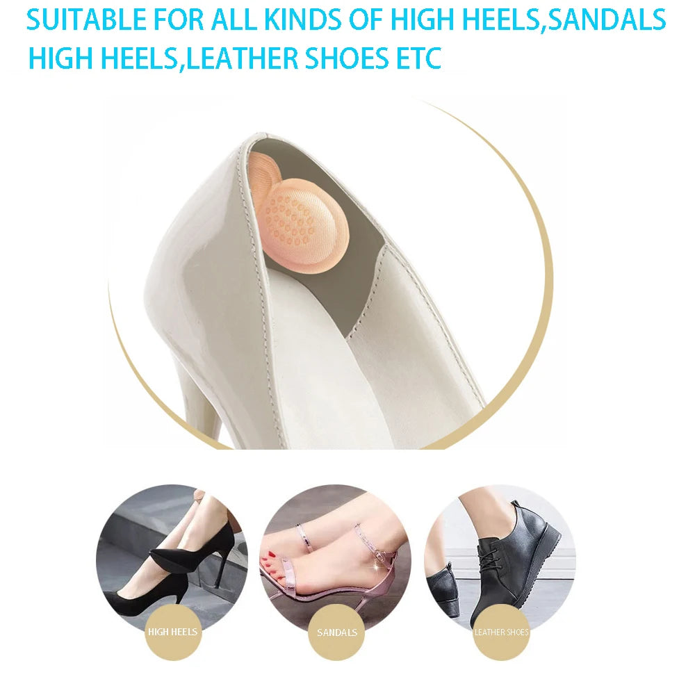 1pair High Heel Insoles Butterfly Heel Liner Grips Protector Sticker Heel Pad Foot Care Inserts Cushion Shoe Accessories 3mm/6mm