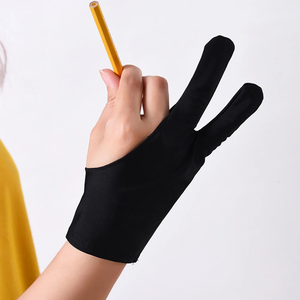 1Pc Anti-Fouling Two Finger Glove for Artist Drawing Pen Graphic Tablet Pad finger sleeve for luva motociclista напальчники