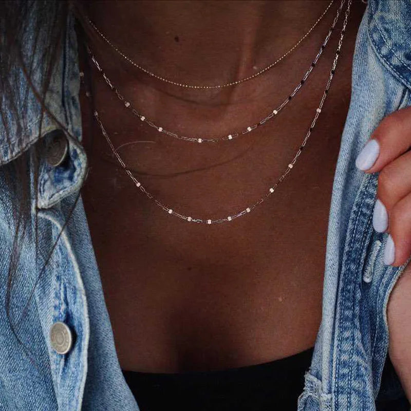 26 Styles Bohemian Multi layered Necklaces For Women Moon Cross Tree Star Pendant chains Statement Choker 2020 Boho Jewelry