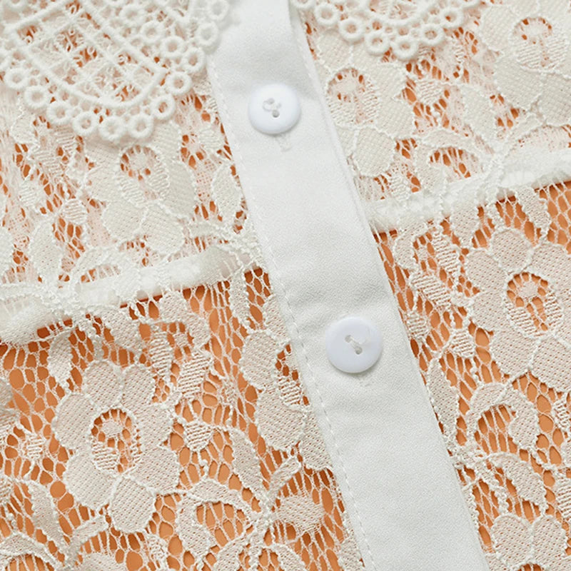 New Women White Fake Collar Detachable Cotton Lace Shirt Collar Ladies False Blouse Collar Half Shirt Lapel Clothes Accessories