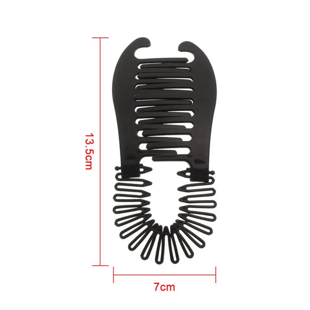 Elastics Hair Braider Banana Clip for Women Girls Hair Claw Clip Fish Shape Banana Barrettes Hairpin Metal Hair Hair Accessories