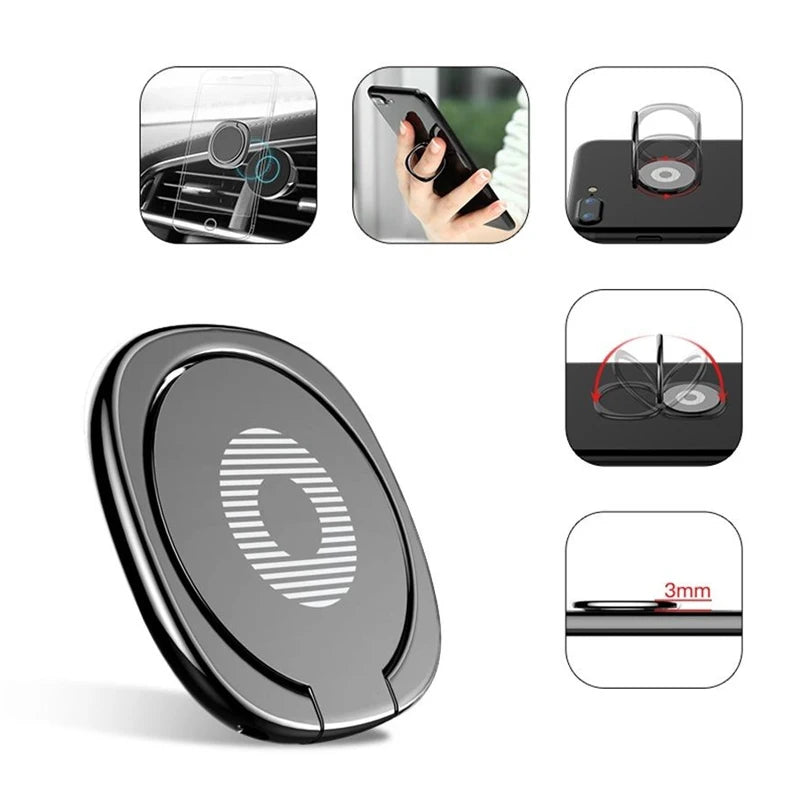 Magnetic Mini Dashboard Car Holder Ring Phone Mobile Holder Universal for IPhone Samsung Oneplus 7 Pro Car Bracket Stand Support