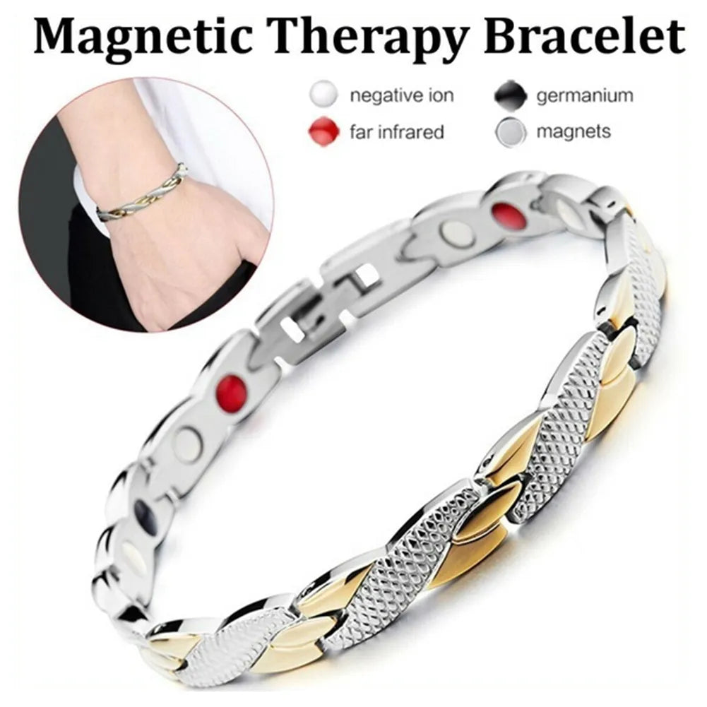 Twisted Dragon Magnetic Therapy Slimming Bracelet Weight Loss Energy Magnets Couple Wristband Slim Bangle Jewelry Health Care