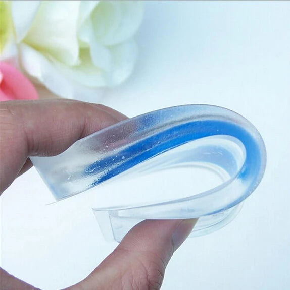 Silicone Gel Heel Cushion Insoles High Heel Insert Relief Foot Pain Soft Inserts Foot Pain Protectors Men Women Support Shoe Pad