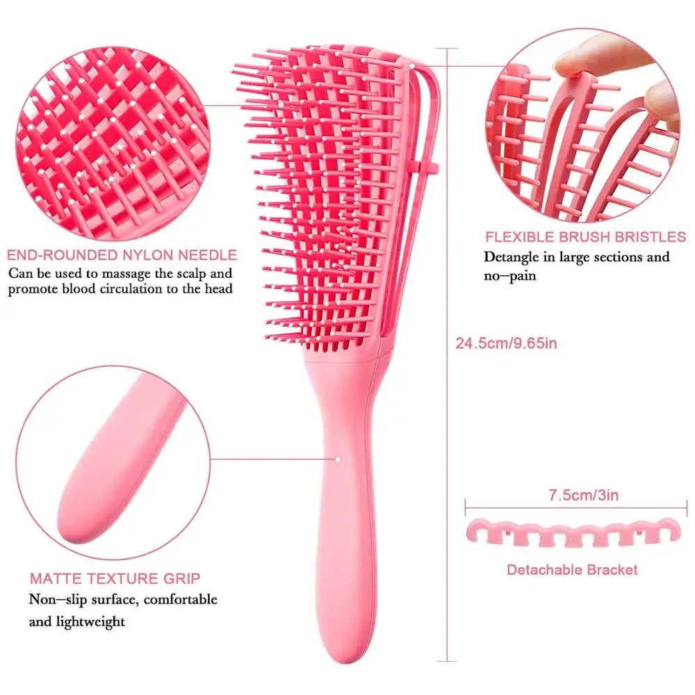 Detangling Hair Brush Scalp Massage Hair Comb Detangling Brush for Curly Hair Brush Detangler Hairbrush Women Men Salon