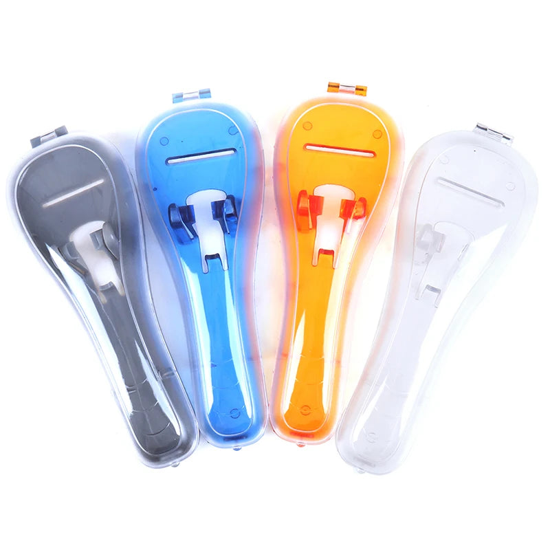 1 PCS Portable Men's Razor Blades Holder Box Portable Blue Travel Shaver Holder Box Case Shaving Machine
