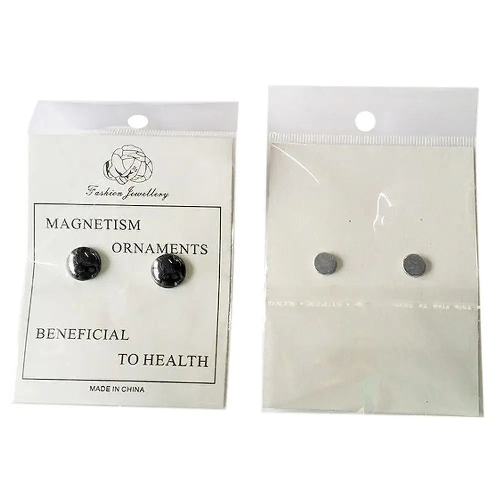Weight Loss Earrings Black Magnetic Acupuncture Point Earring Bio Magnet Slimming Stimulating Acupoints Health Acupressure 1pair