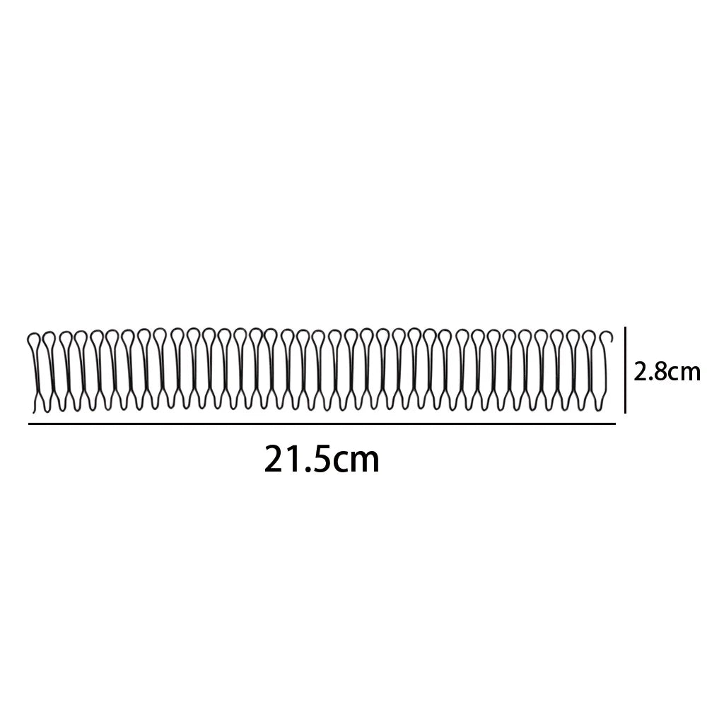 Women Professional Hair Styling Tools Roll Curve Clip Pin Invisible Bang Fringe Hair Comb Black Accessories Barrette Headwear