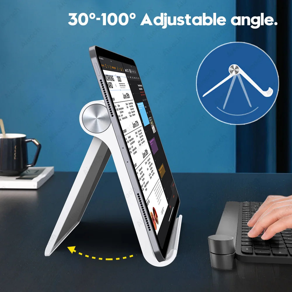 Desktops Holder For Tablet 7.9 to 11 inch , Adjustable Folding Bracket Tablet Stand For iPad Xiaomi Samsung Mobile Phone Support