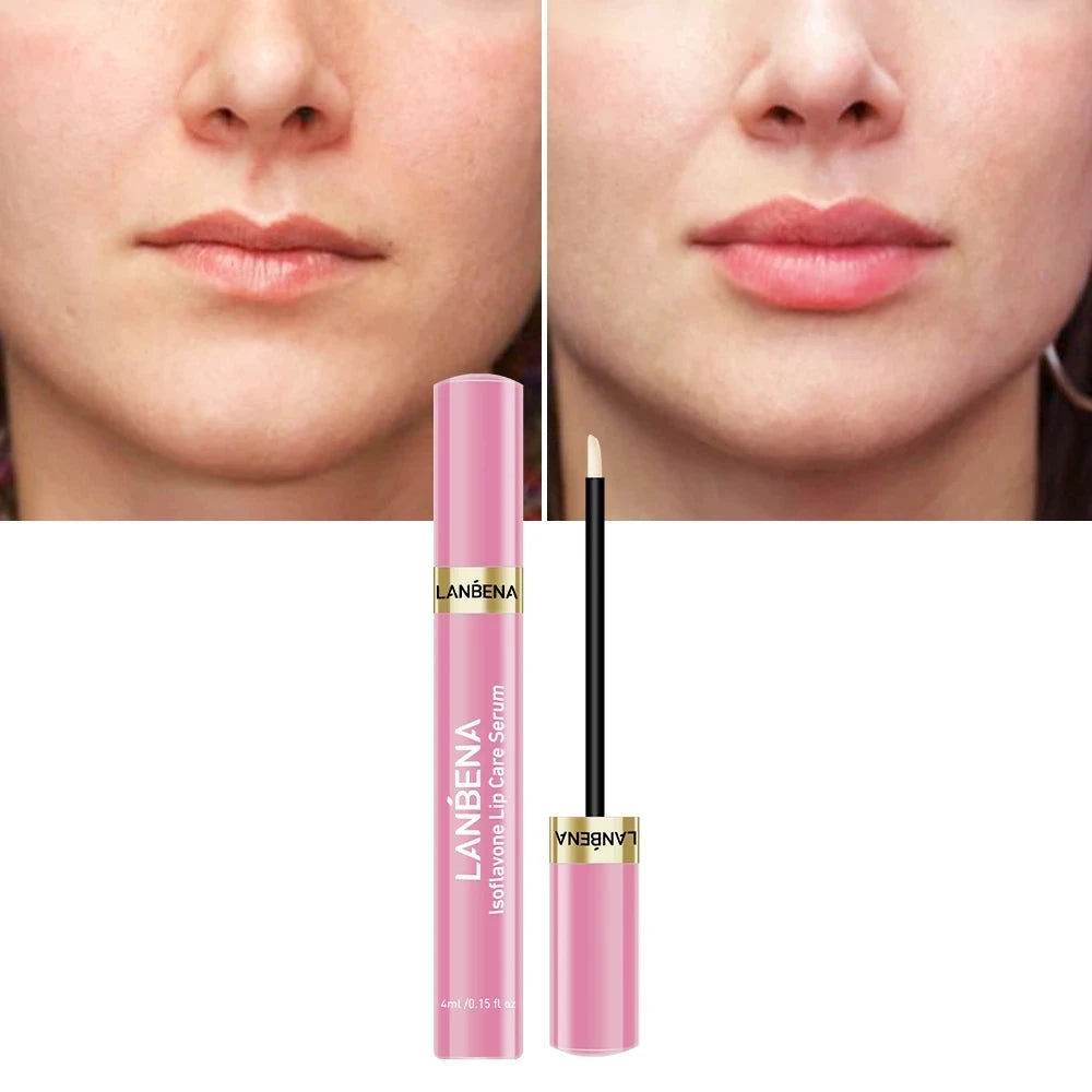 LANBENA Lip Care Serum Lip Plumper Repairing Reduce Lip Mask Fine Lines Increase Moisturizing Lip Elasticity Beauty
