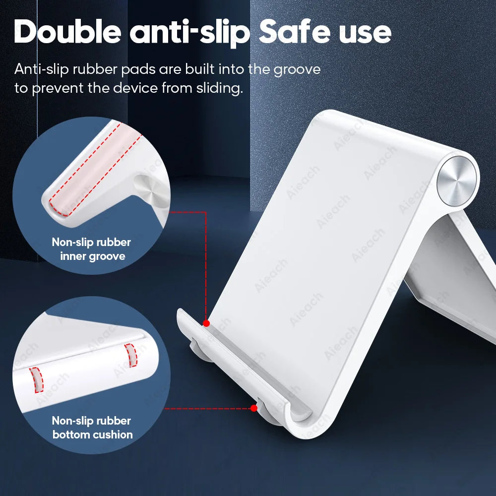 Desktops Holder For Tablet 7.9 to 11 inch , Adjustable Folding Bracket Tablet Stand For iPad Xiaomi Samsung Mobile Phone Support