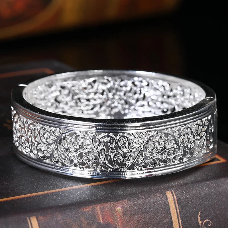 Morocco Hollow Bracelet For Women Nationality Open Sleeve Bracelet Arab Wedding Jewelry