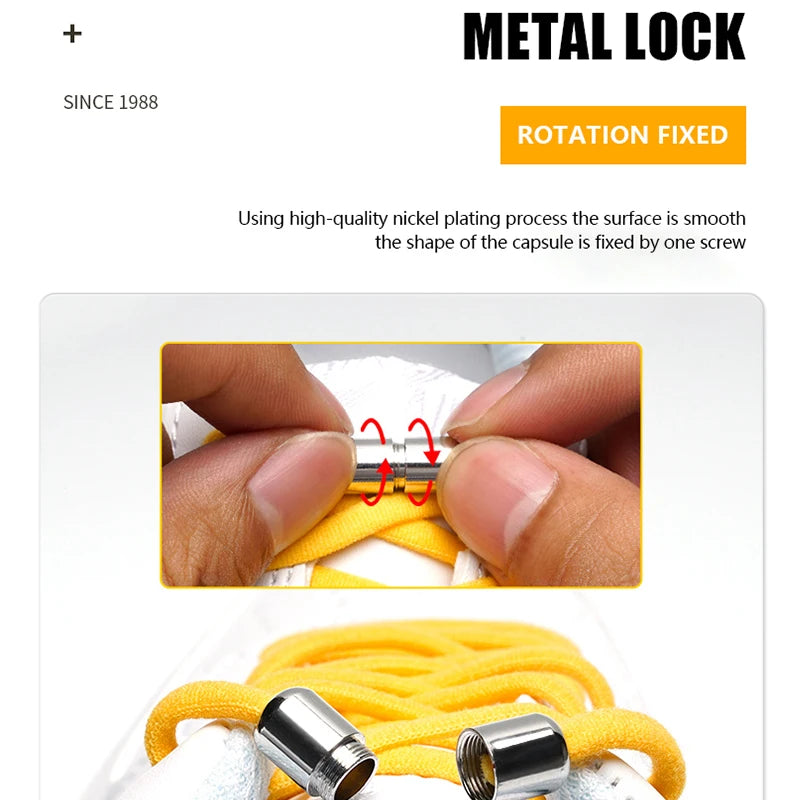New Style Multi Color Elastic No Tie Shoelaces Semicircle Shoe Laces For Kids and Adult Sneakers Quick Lazy Shoelace