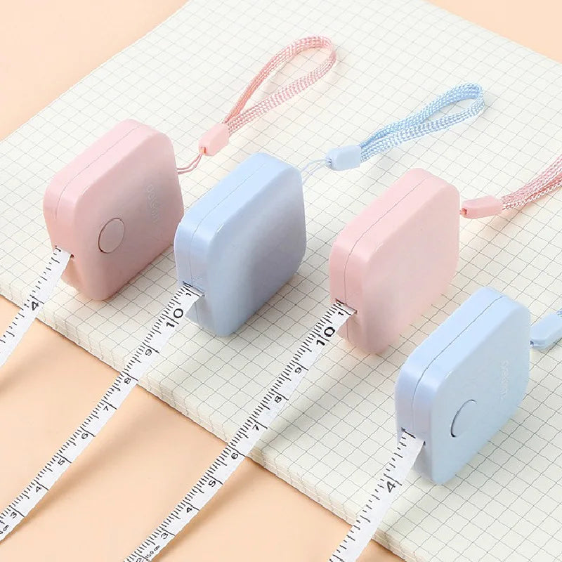 Hot 150cm/60" Tape Measures Portable Retractable Ruler Children Height Ruler Centimeter Inch Roll Sewing Measuring Tape Tool