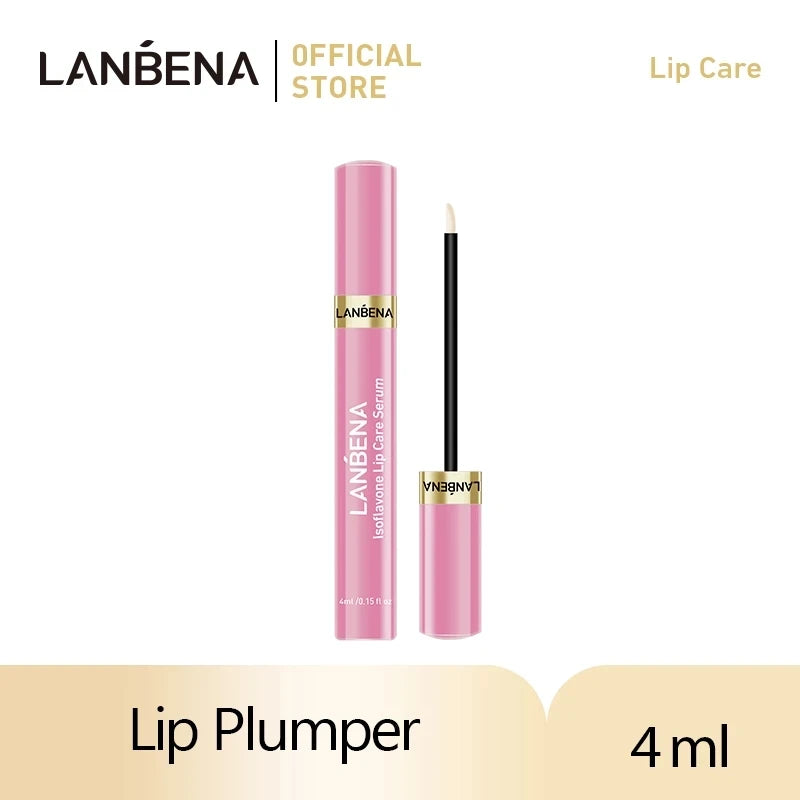 LANBENA Lip Care Serum Lip Plumper Repairing Reduce Lip Mask Fine Lines Increase Moisturizing Lip Elasticity Beauty