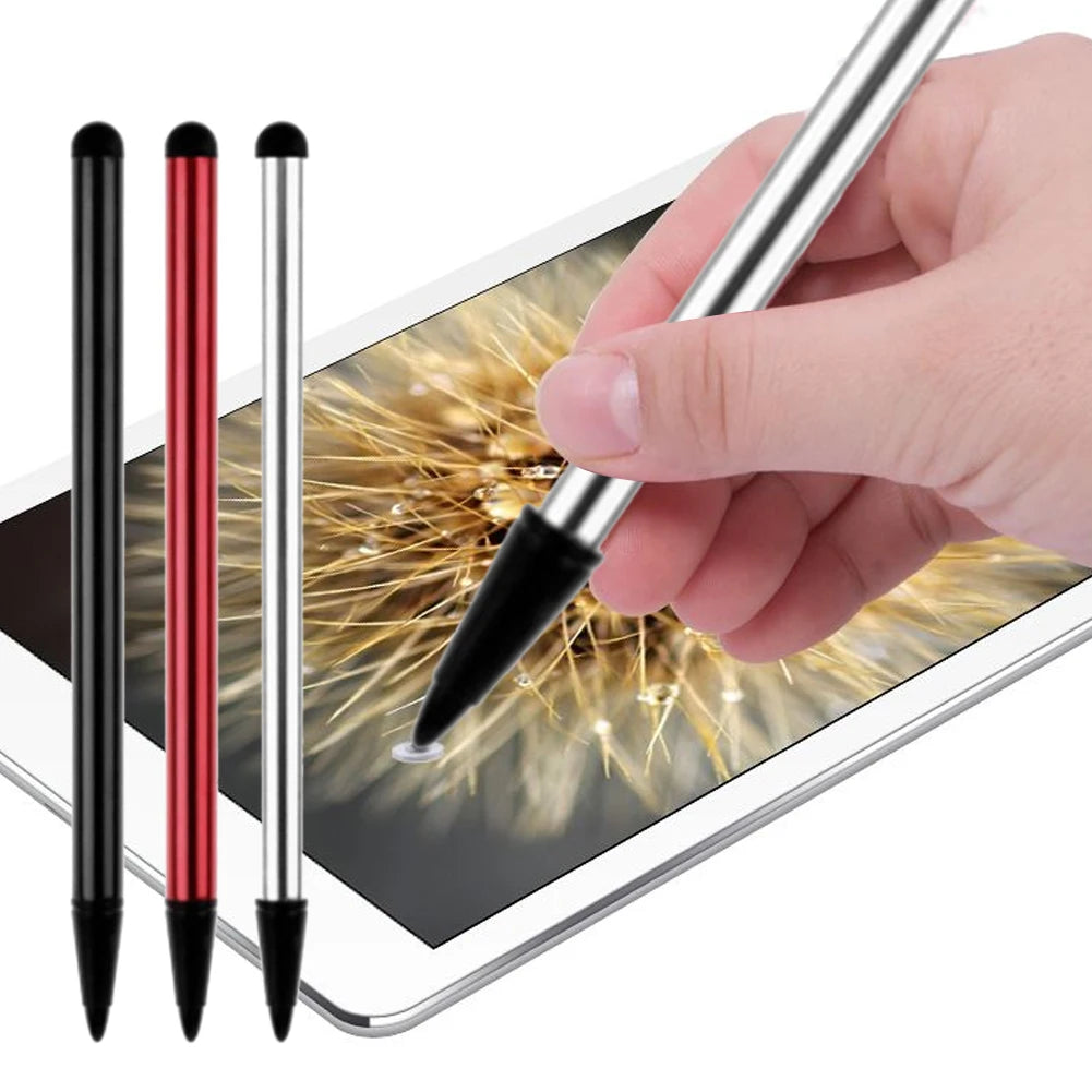 Dual Function 3PCS CanetaTouch Screen Pen For IPhone IPadSamsung Tablet PC Stylus Pen Smart Phone Pencil New