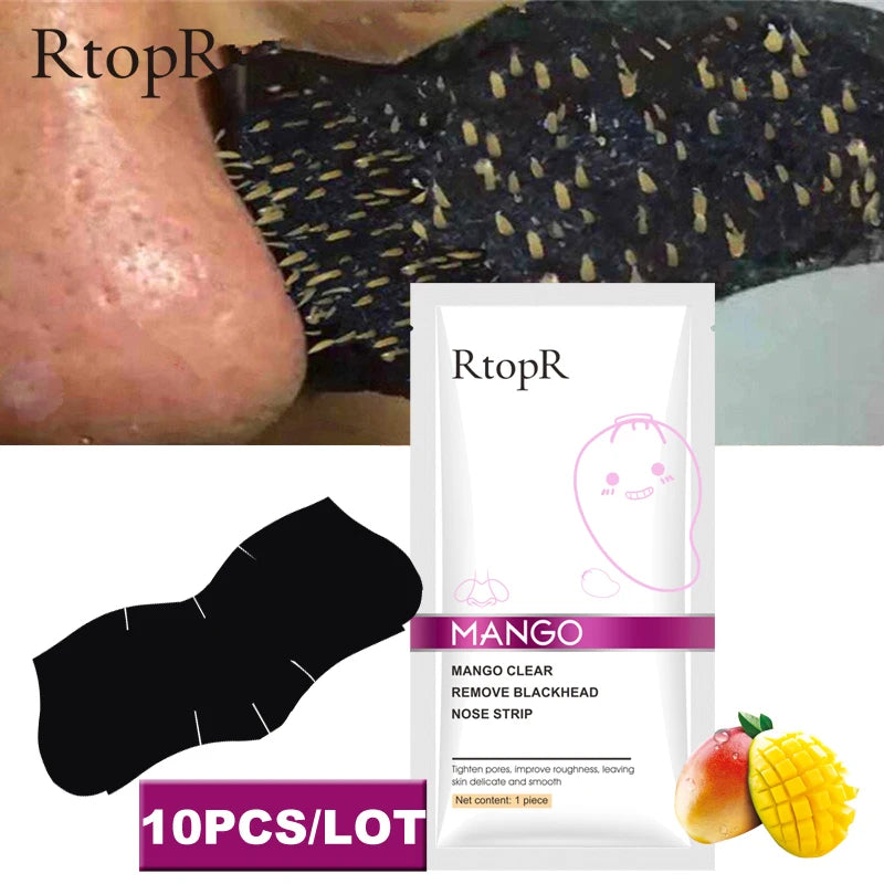 Mango Blackhead Remover Nose Mask Oil-control Deep Cleansing Mask Acne Pore Strip Face Lift Firming Nose Peel Off Skin Care