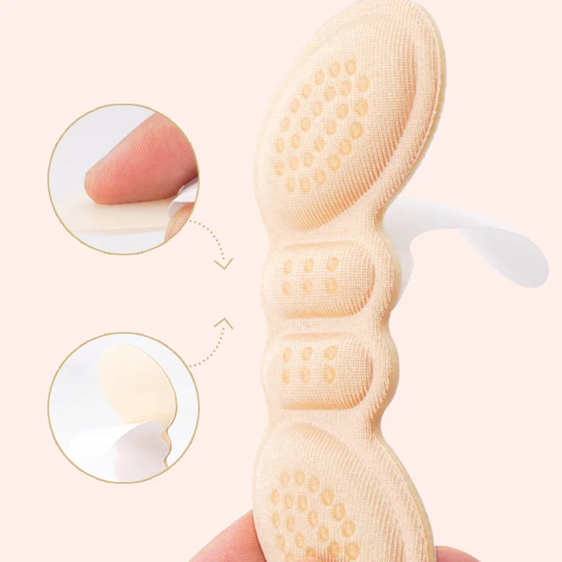 1pair High Heel Insoles Butterfly Heel Liner Grips Protector Sticker Heel Pad Foot Care Inserts Cushion Shoe Accessories 3mm/6mm