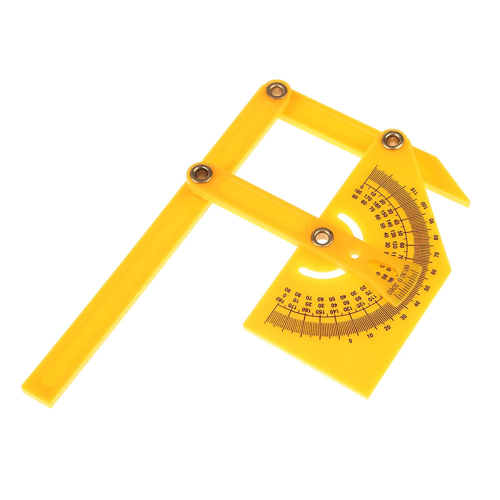 Angle Ruler Protractor Corner Angle Finder Carpentry Tools 0° To 180° Protractors For Woodworking Plastic Angles Conveyor Tool
