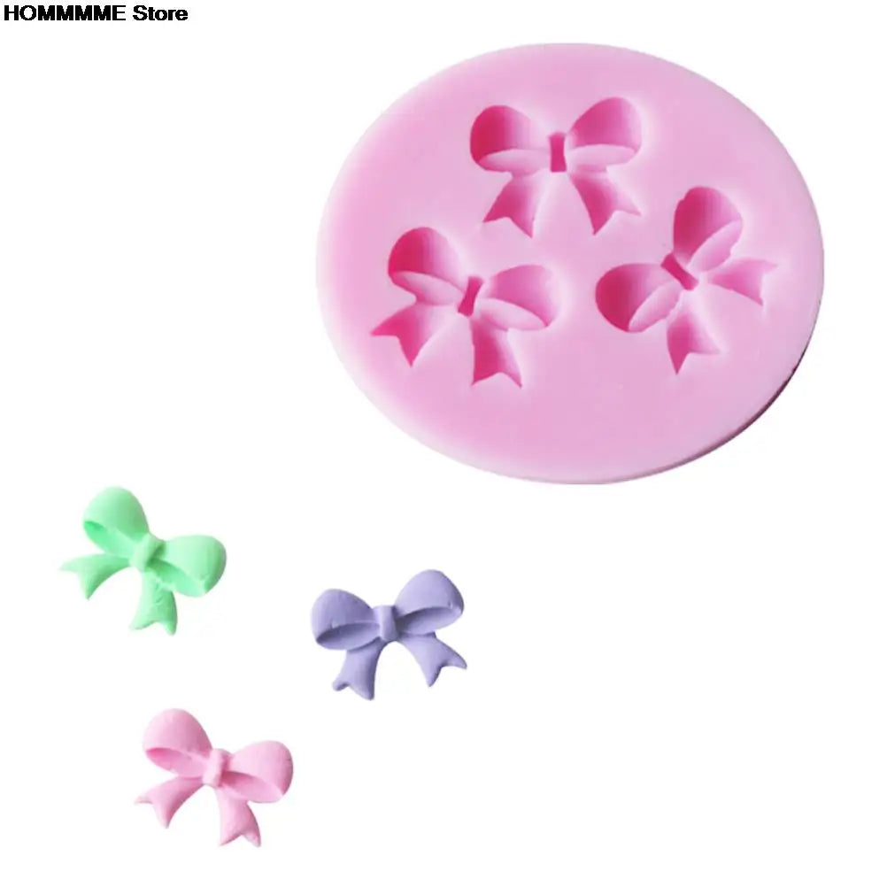 1Pcs 3D Beautiful bowknot shape silicone fondant lace Mold DIY silicone Chocolate Candy cake decoration/pastry tools