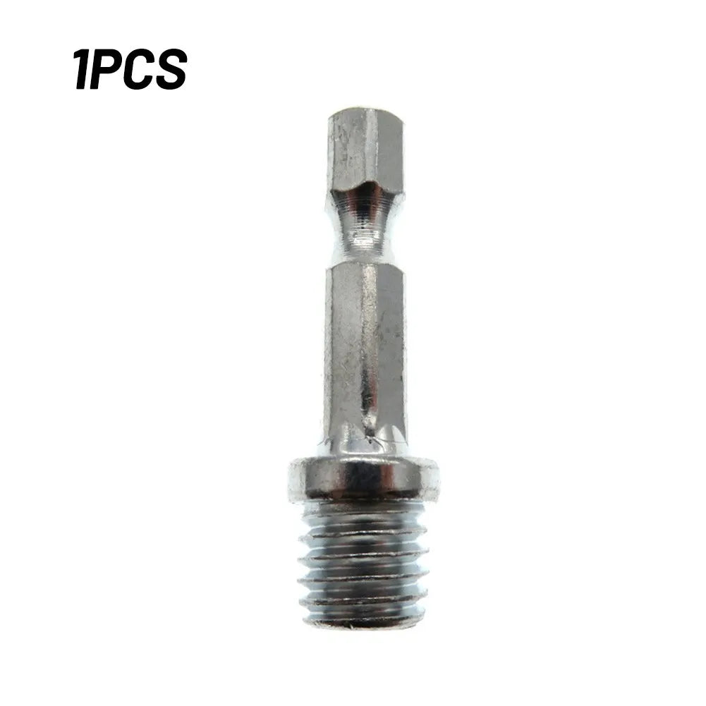 1/2/5pcs 10/14mm 1/4 Hexagon Connecting Rod Adapter Drill Chuck M10 M14 Polishing Disc Connection Hexagon Connecting Rod