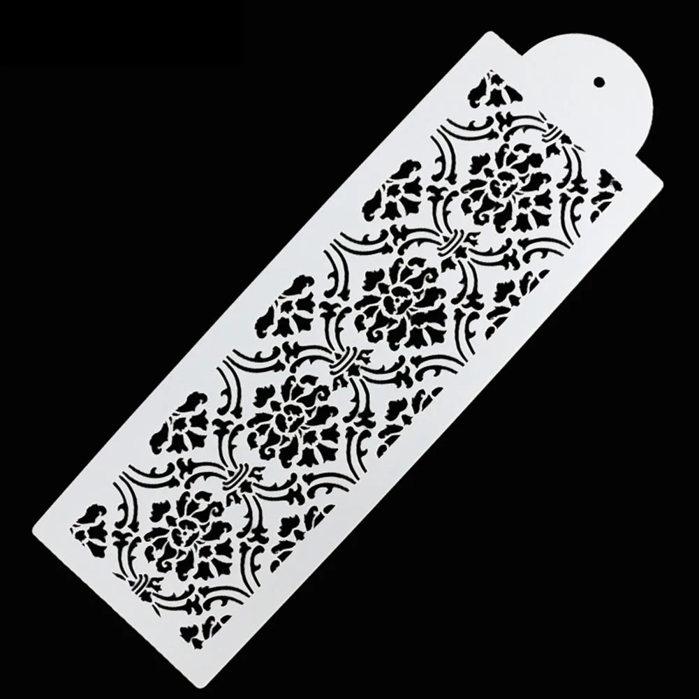 3Pcs/Set Hollow Lace Plastic Stencil Fondant Cake Decorating Tools Border Lace Icing Sugarcrafts Mold Mousse Brim Baking Moulds