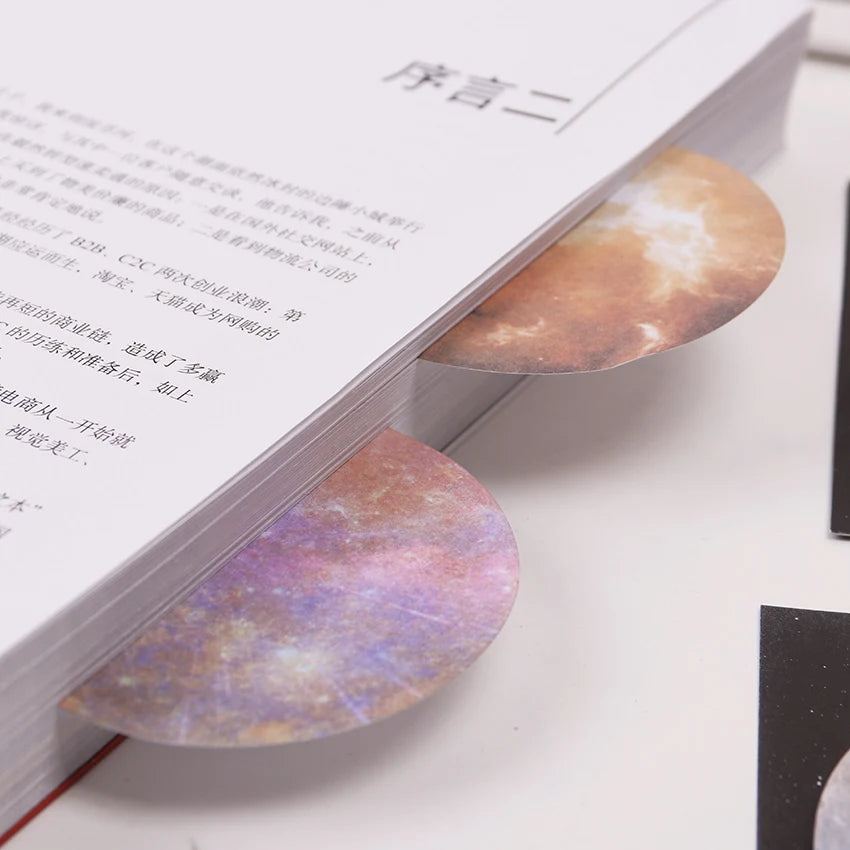 1PC To The Universe Memo Notepad Notebook Memo Pad Self Adhesive Sticky Notes Bookmark Gift Stationery
